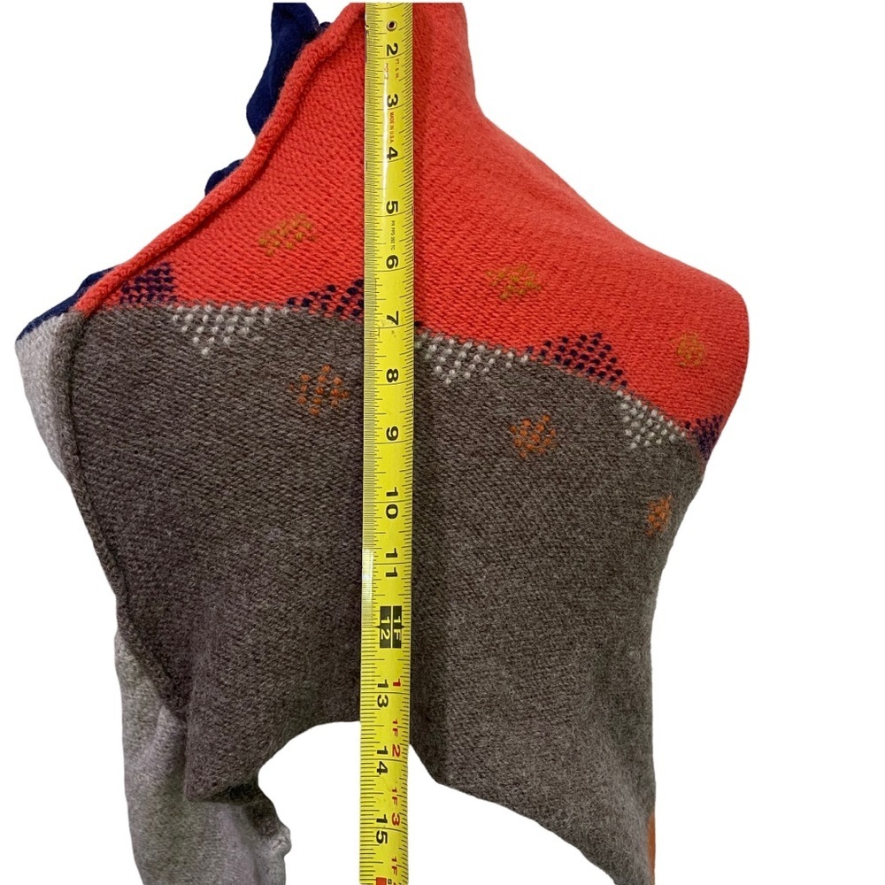 Turtleneck Poncho Lagenlook Handmade Sonoma Thick Wool - Picture 7 of 12